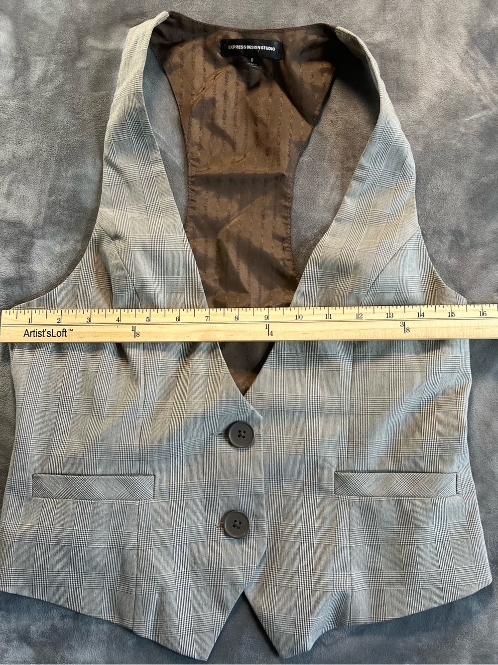 Express brown patterned lining jacket - Picture 5 of 8